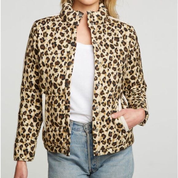 Chaser Quilted Cropped Mock Neck Puffer Jacket Small. nwot. WJKT3 - Picture 1 of 5